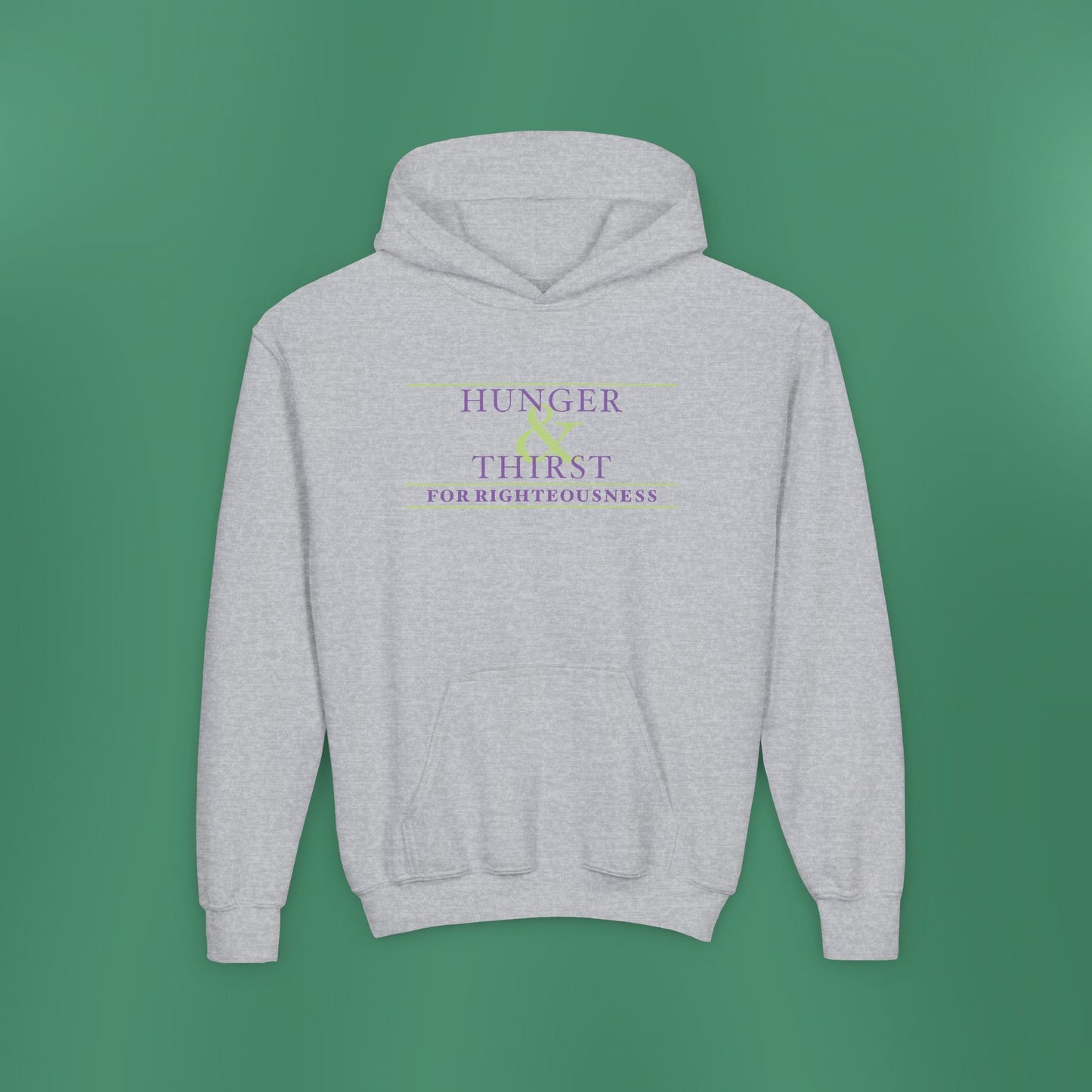 Hunger and Thirst - Purple Girl's Hooded Sweatshirt