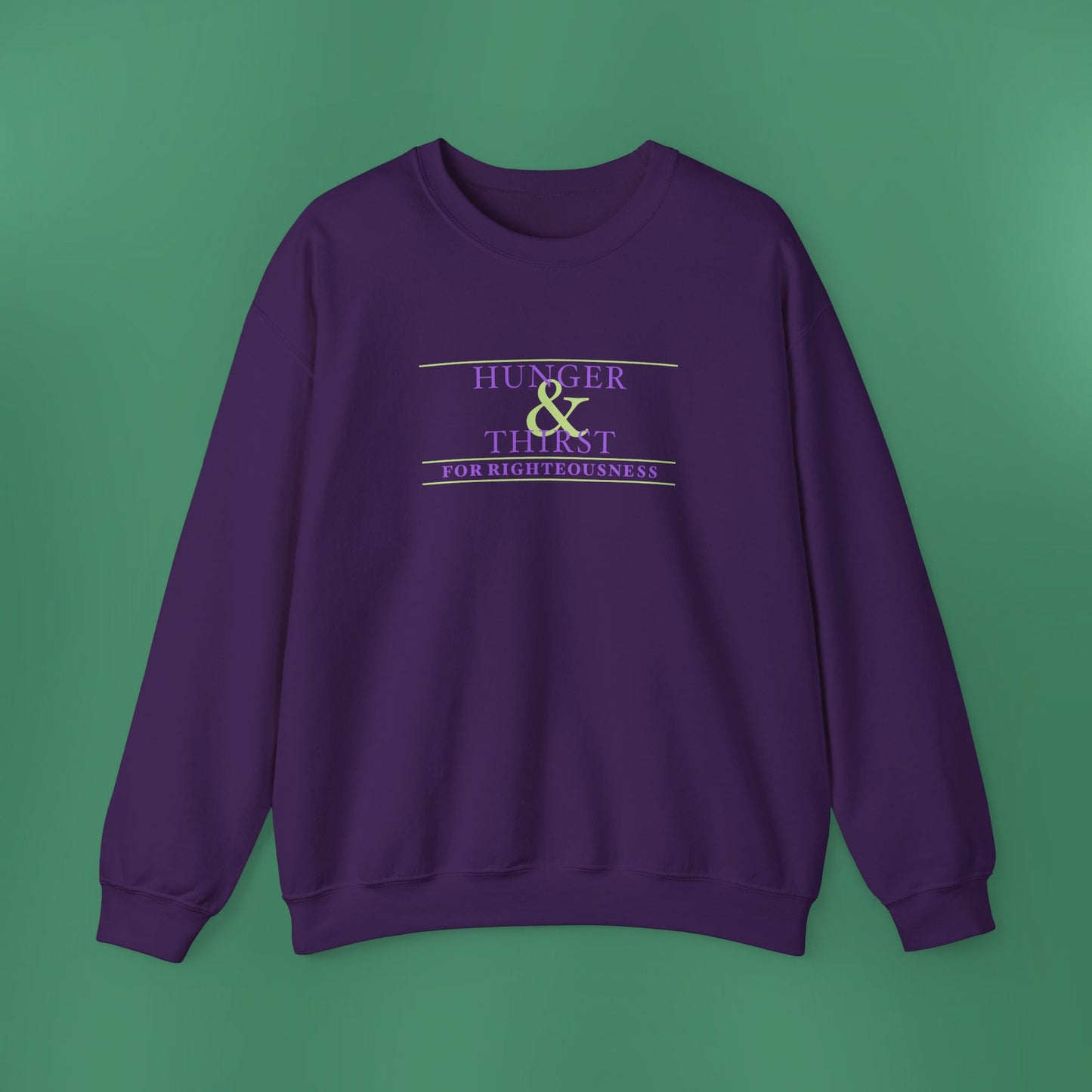 Hunger and Thirst - Purple Women's Crewneck Sweatshirt