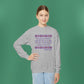 Isaiah 40:8 - Purple Daisy Girl's Crewneck Sweatshirt