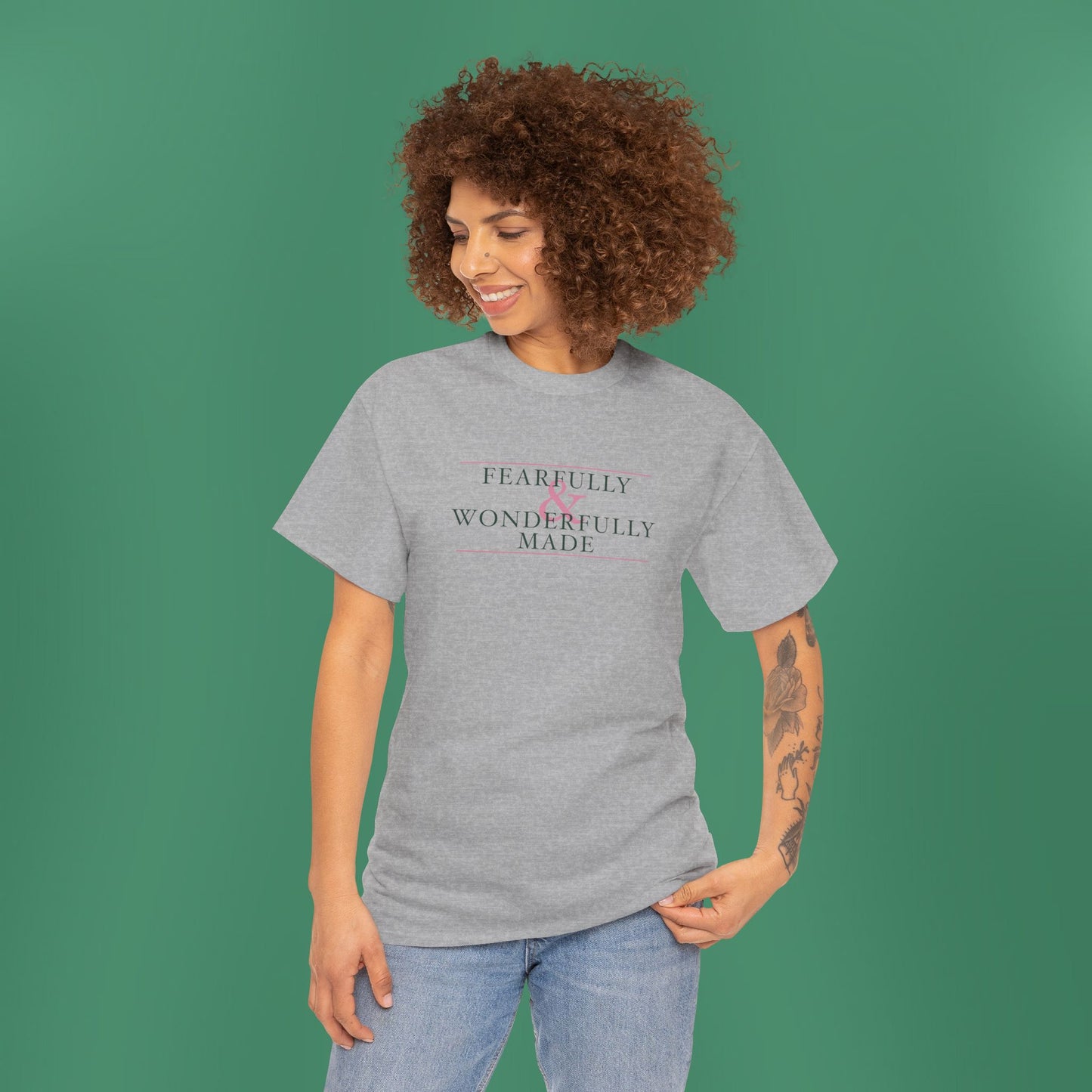 Fearfully and Wonderfully Made - Green Women's T-Shirt