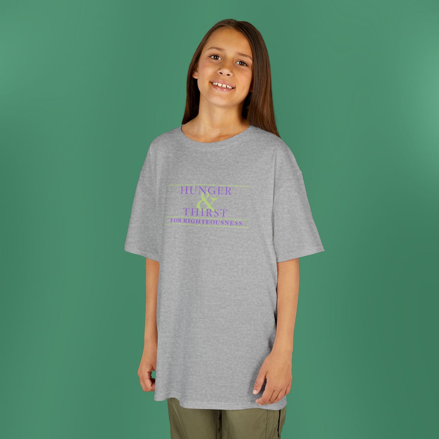 Hunger and Thirst - Purple Girl's T-Shirt