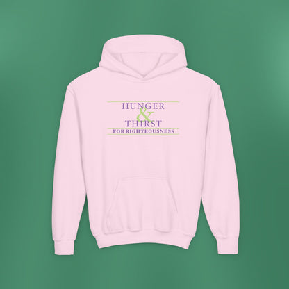 Hunger and Thirst - Purple Girl's Hooded Sweatshirt