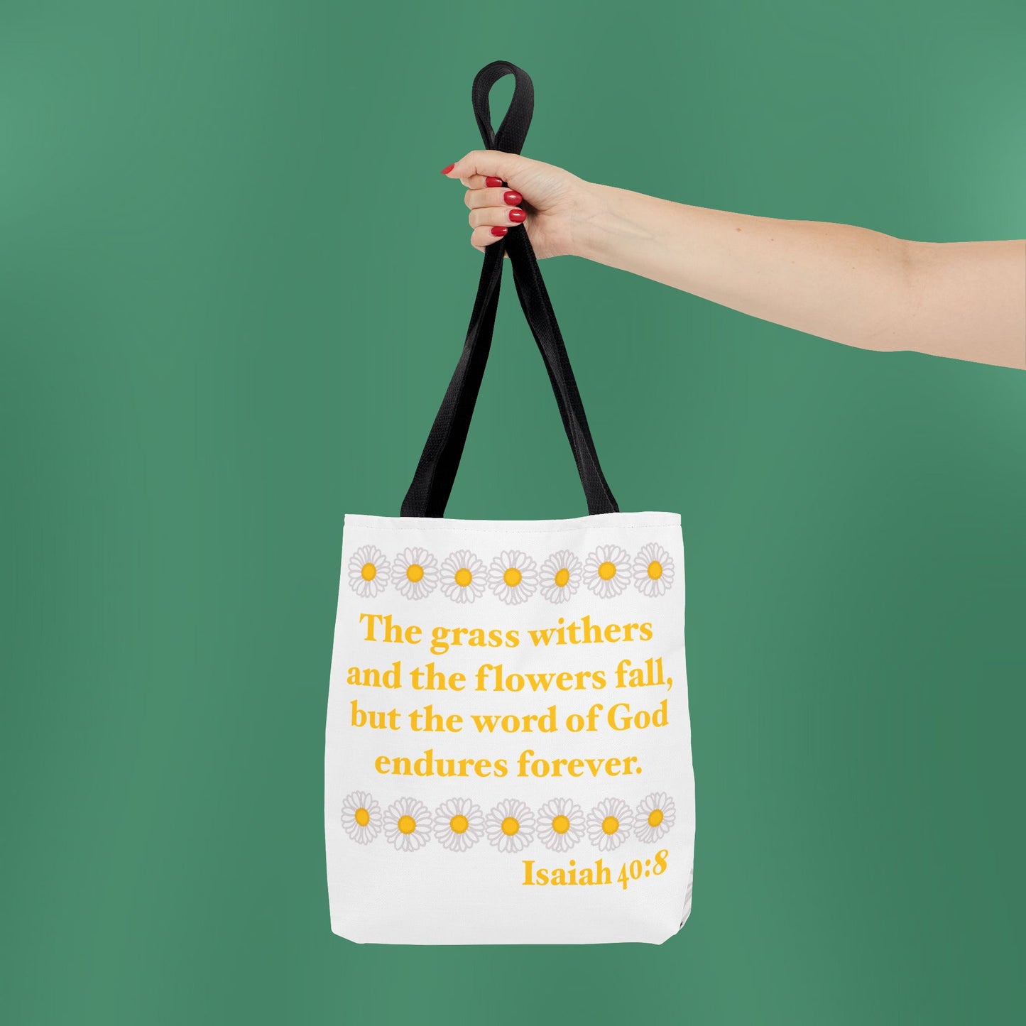 Isaiah 40:8 - Classic Daisy Tote Bag