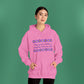 Isaiah 40:8 - Purple Daisy Hooded Sweatshirt