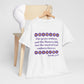 Isaiah 40:8 - Purple Daisy Cotton T-Shirt (Front Only)