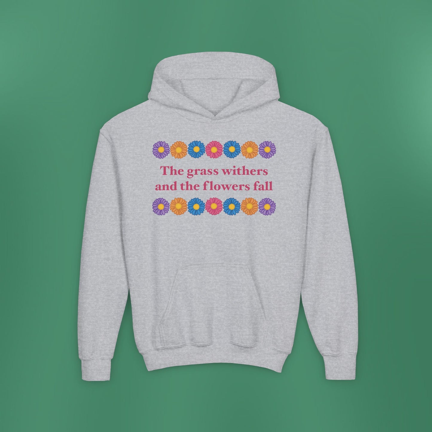 Isaiah 40:8 - Multi Daisy Girl's Hooded Sweatshirt