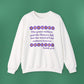 Isaiah 40:8 - Purple Daisy Women's Crewneck Sweatshirt