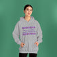 Isaiah 40:8 - Purple Daisy Hooded Sweatshirt