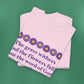 Isaiah 40:8 - Purple Daisy Cotton T-Shirt (Front Only)