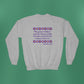 Isaiah 40:8 - Purple Daisy Girl's Crewneck Sweatshirt