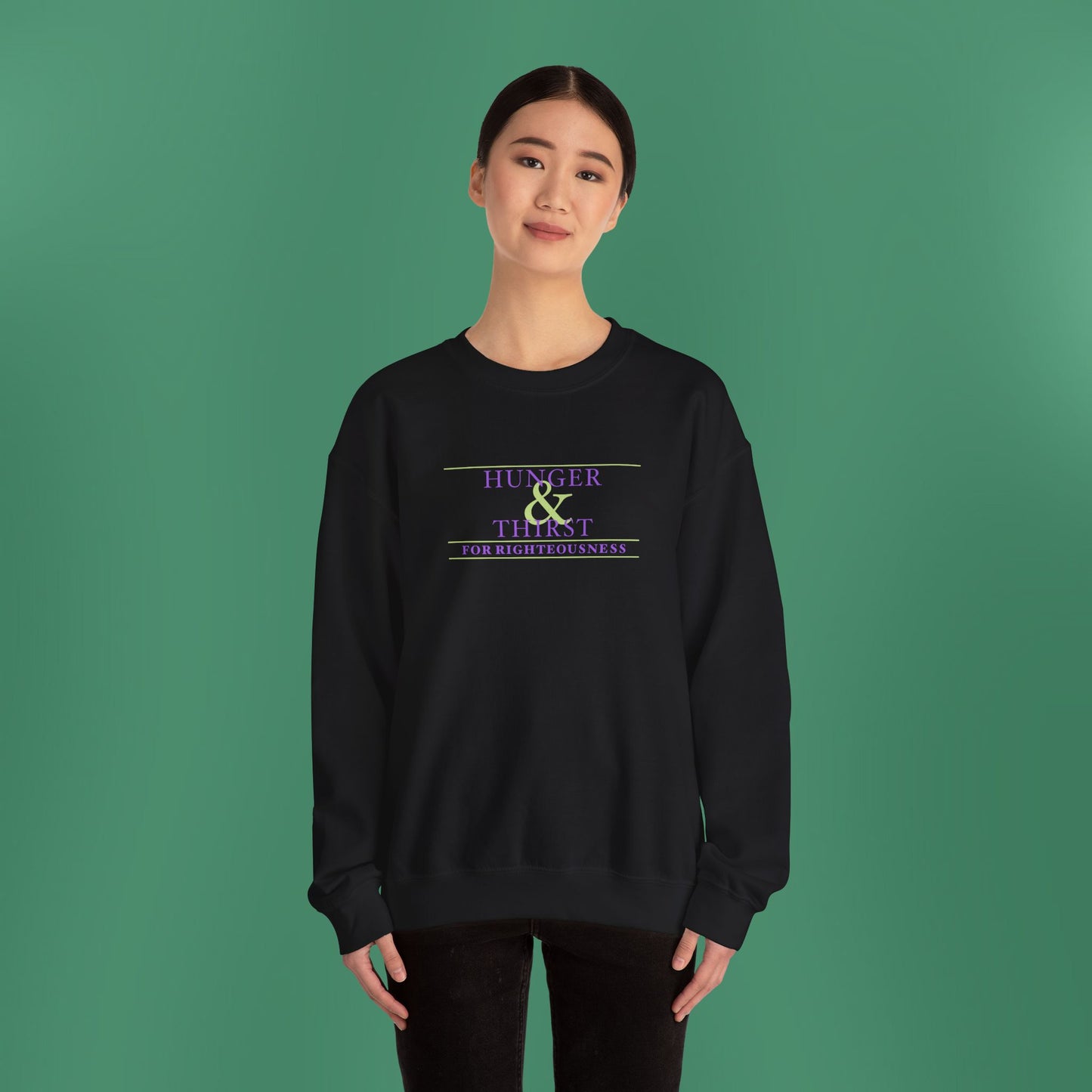 Hunger and Thirst - Purple Women's Crewneck Sweatshirt