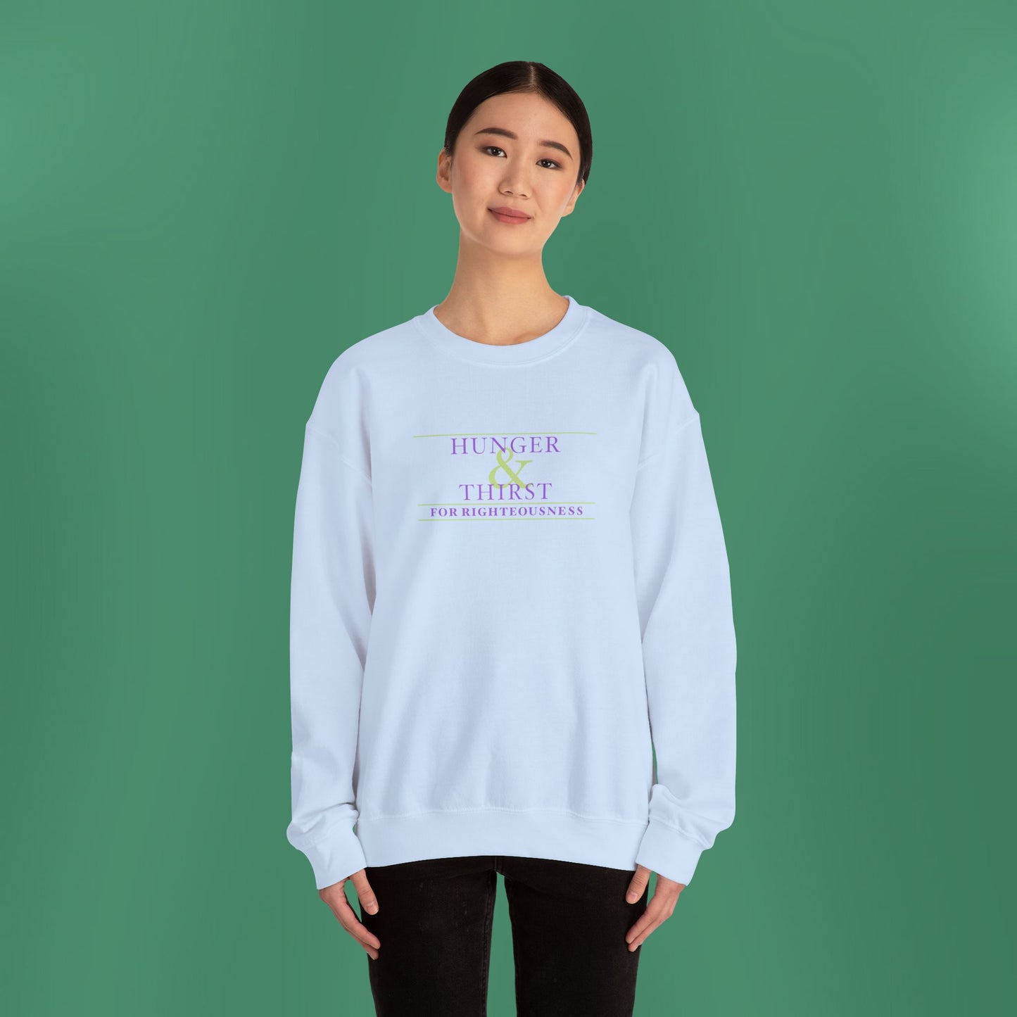 Hunger and Thirst - Purple Women's Crewneck Sweatshirt