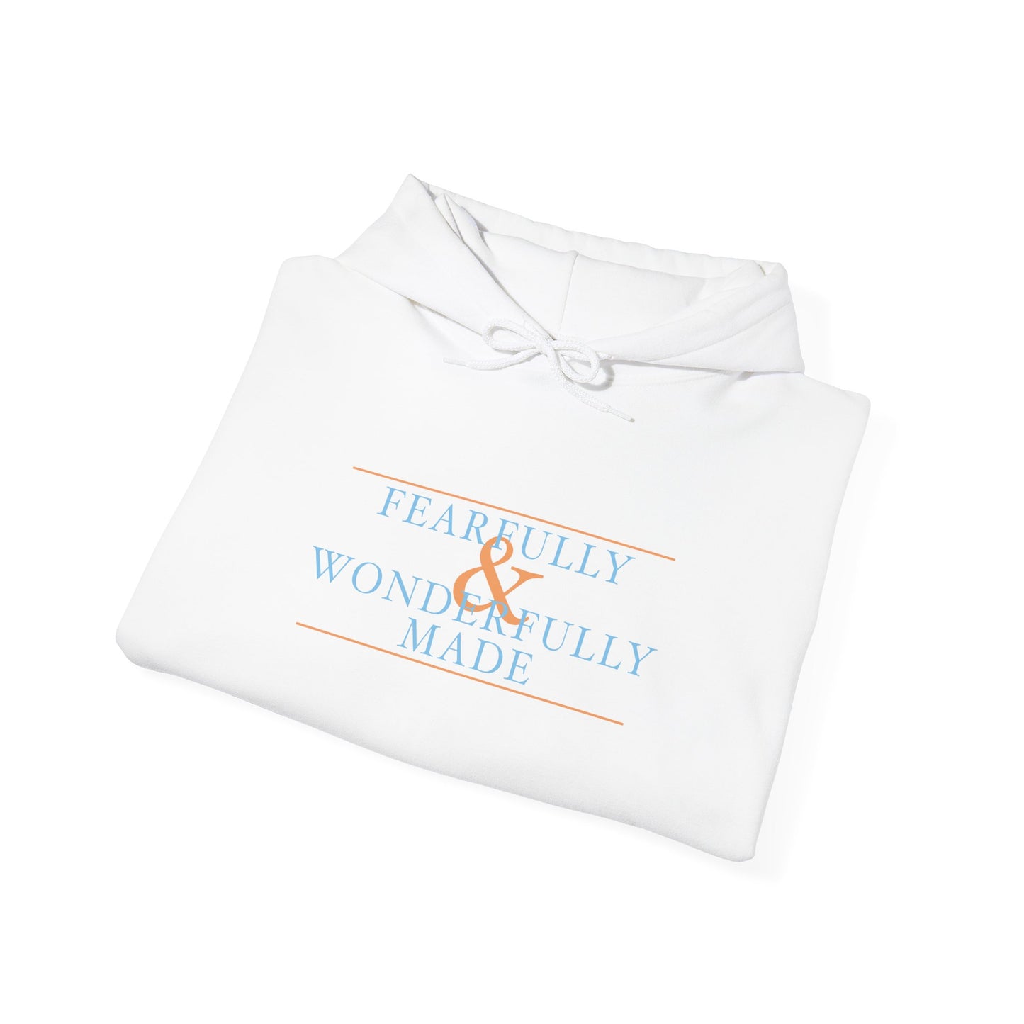 Fearfully and Wonderfully Made - Blue Hooded Sweatshirt