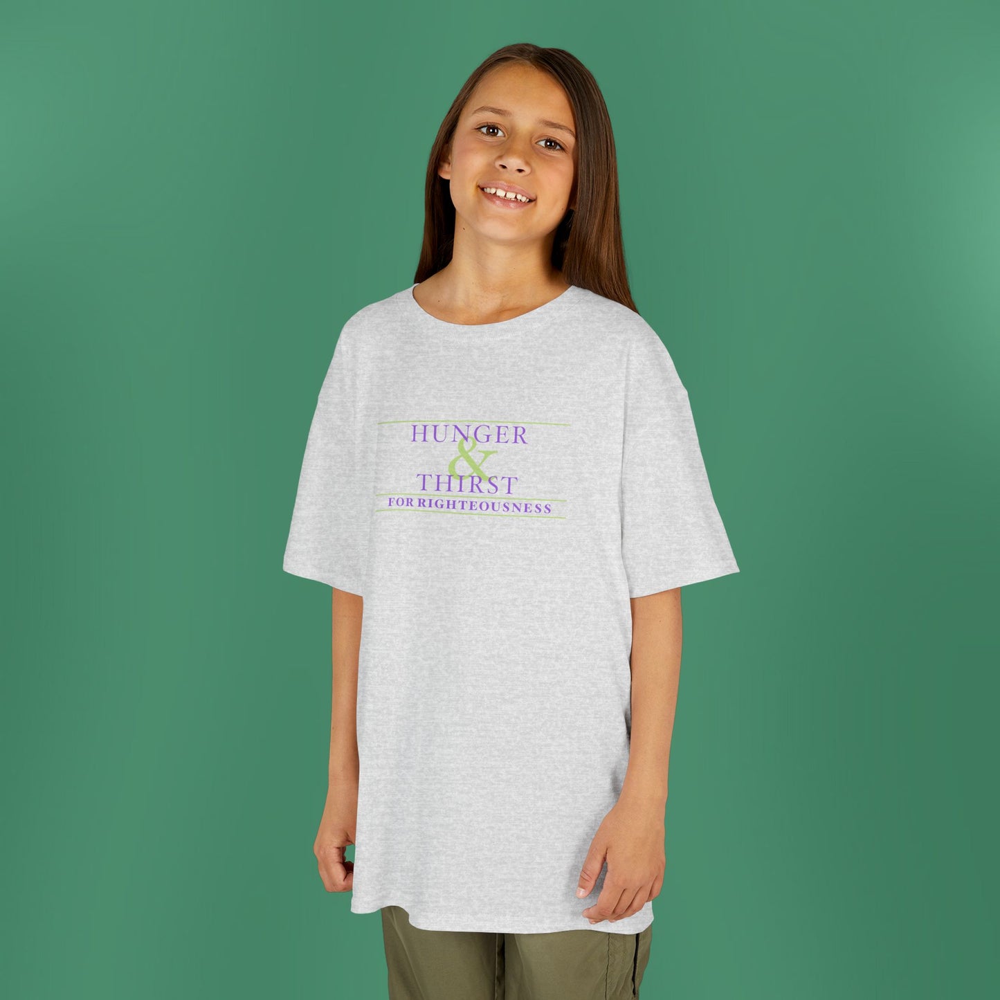 Hunger and Thirst - Purple Girl's T-Shirt