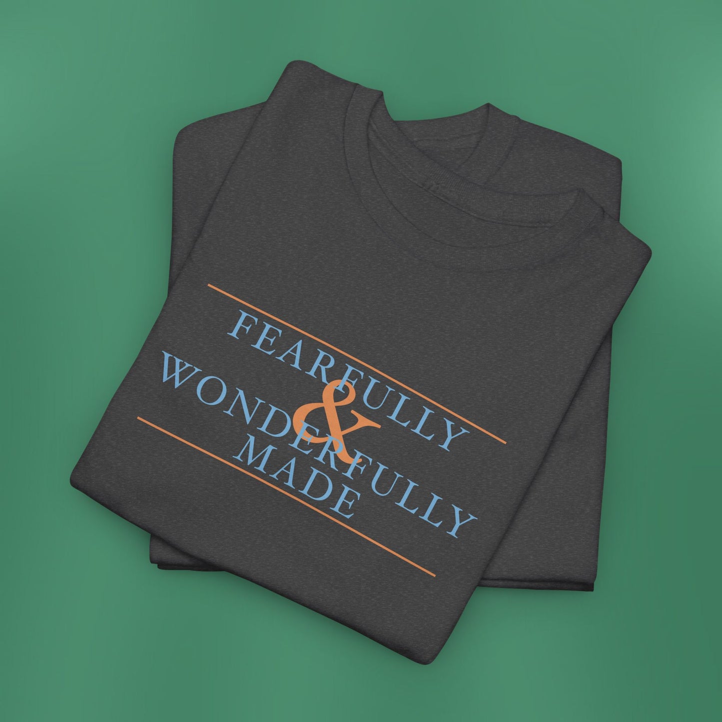 Fearfully and Wonderfully Made - Blue Cotton T-Shirt