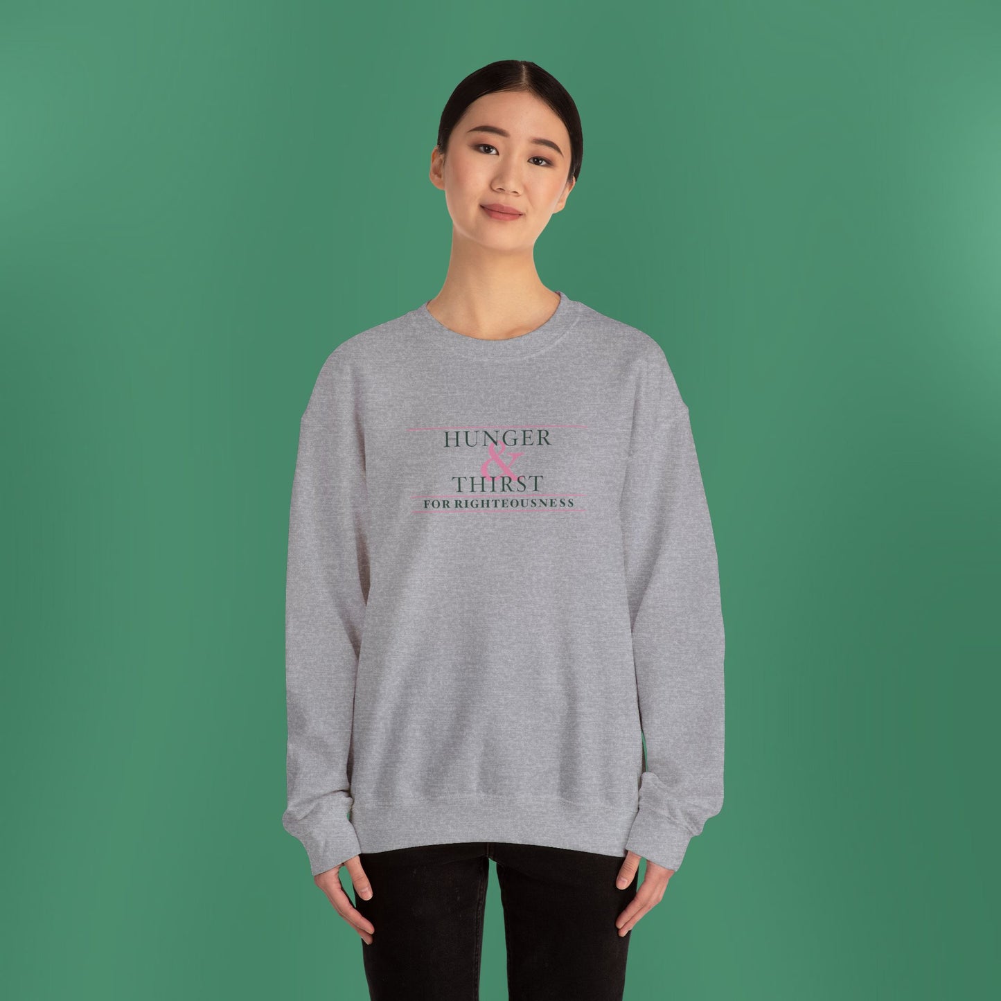 Hunger and Thirst - Green Women's Crewneck Sweatshirt