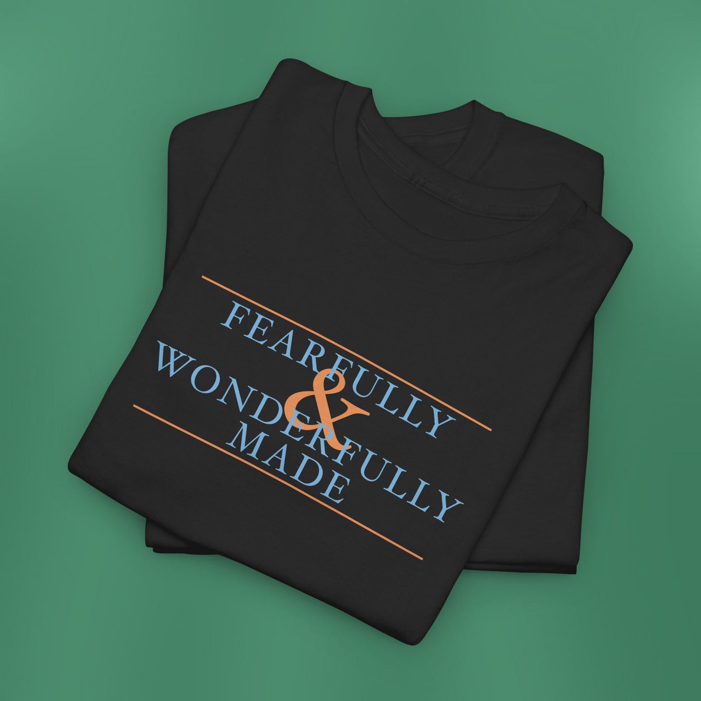 Fearfully and Wonderfully Made - Blue Cotton T-Shirt