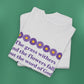 Isaiah 40:8 - Purple Daisy Cotton T-Shirt (Front Only)