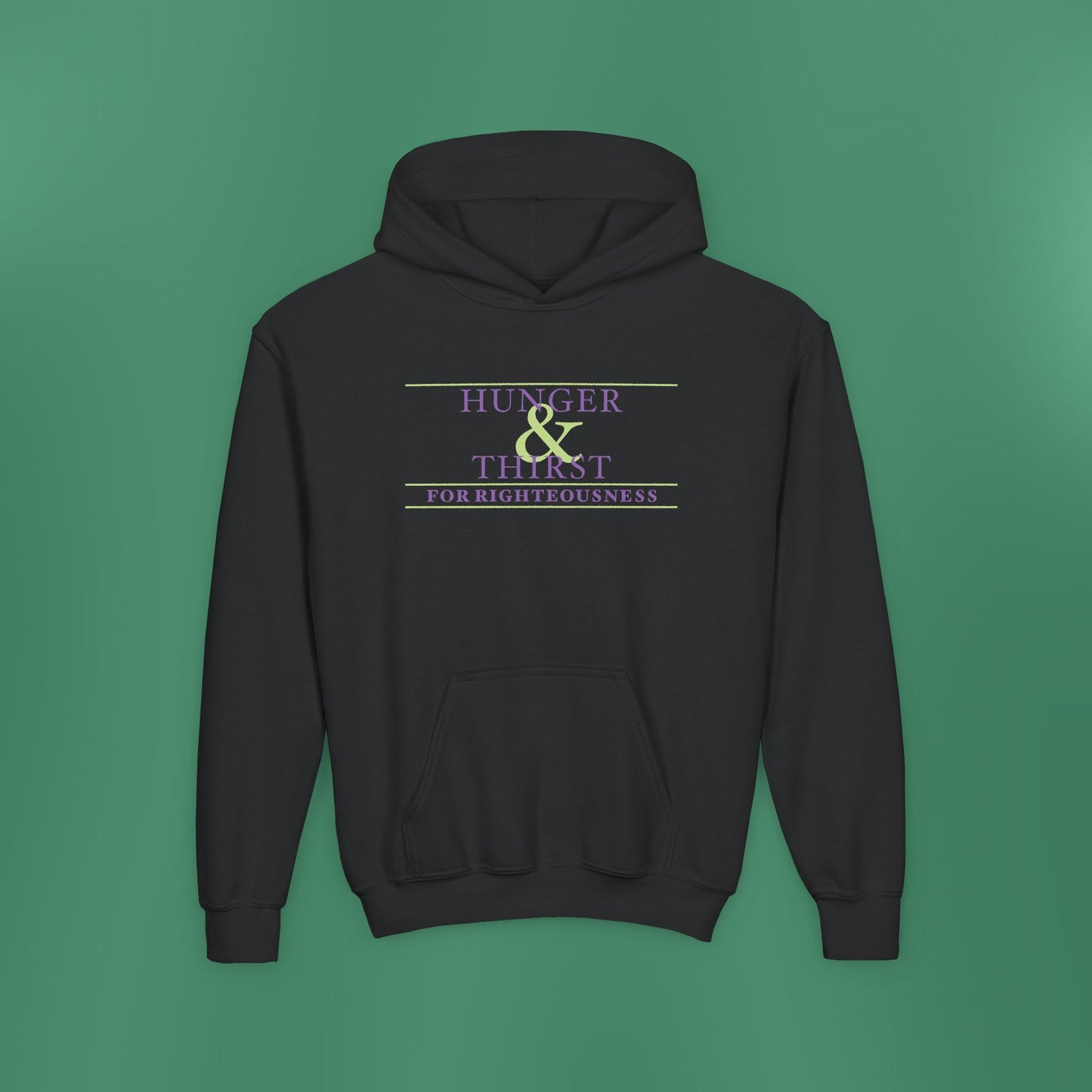 Hunger and Thirst - Purple Girl's Hooded Sweatshirt