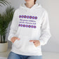 Isaiah 40:8 - Purple Daisy Hooded Sweatshirt
