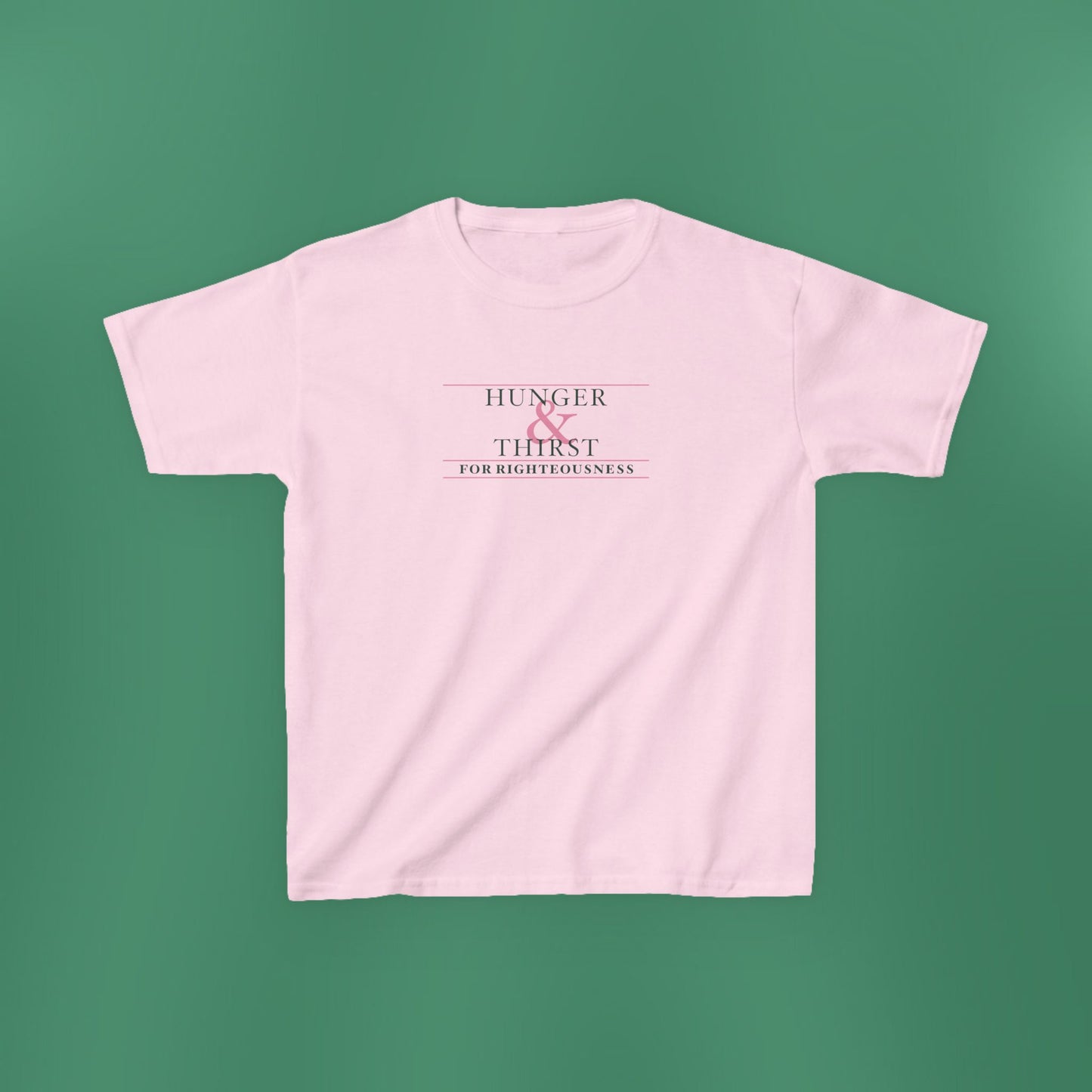 Hunger and Thirst - Green Girl's T-Shirt