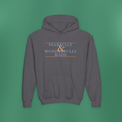 Fearfully and Wonderfully Made - Blue Children's Hooded Sweatshirt