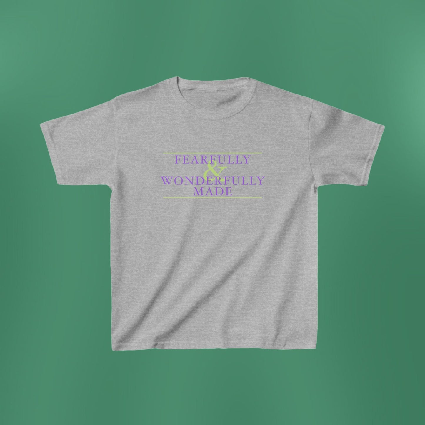 Fearfully and Wonderfully Made - Purple Children's T-Shirt