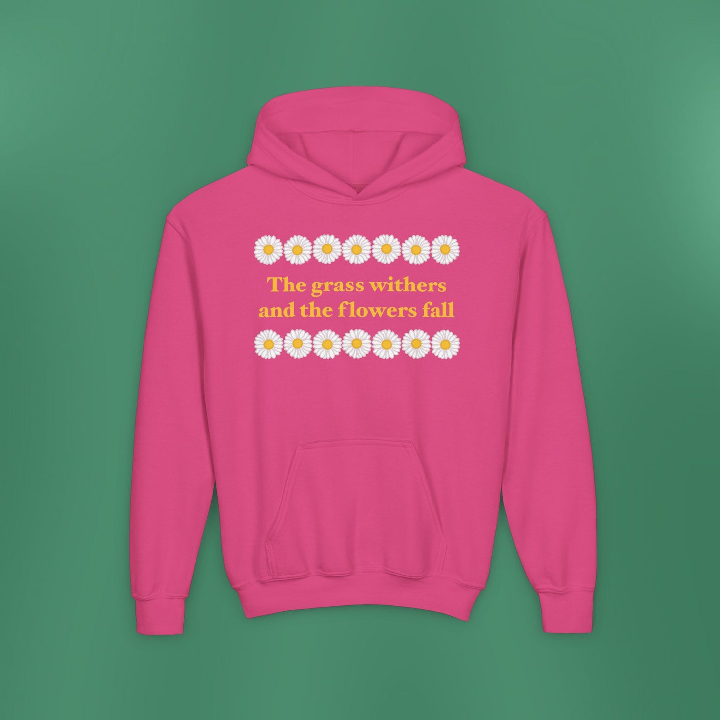 Isaiah 40:8 - Classic Daisy Girl's Hooded Sweatshirt