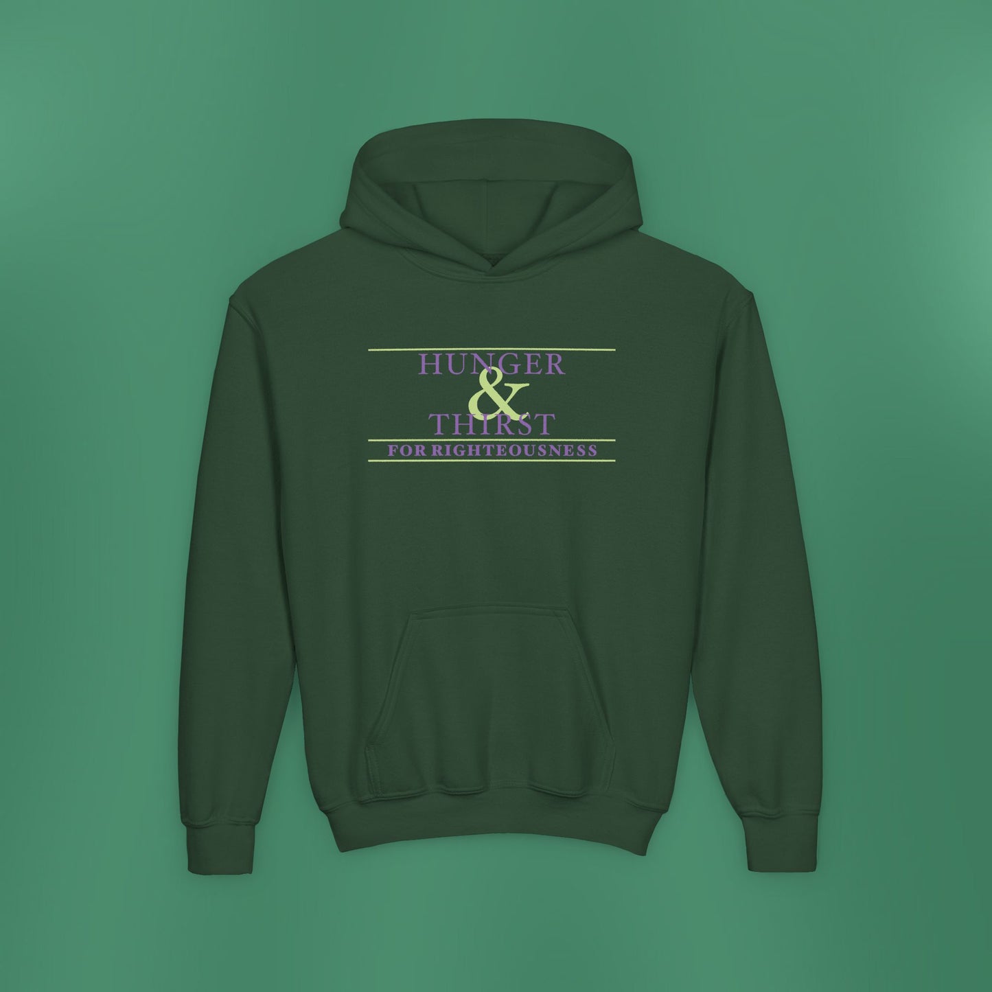 Hunger and Thirst - Purple Girl's Hooded Sweatshirt