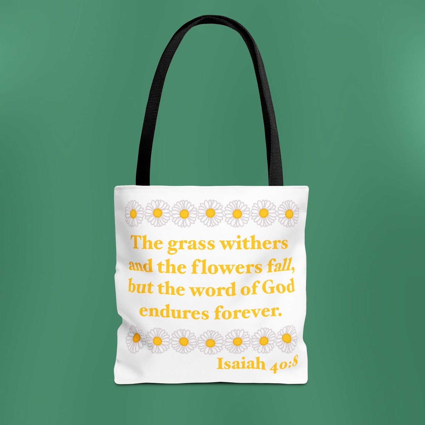 Isaiah 40:8 - Classic Daisy Tote Bag