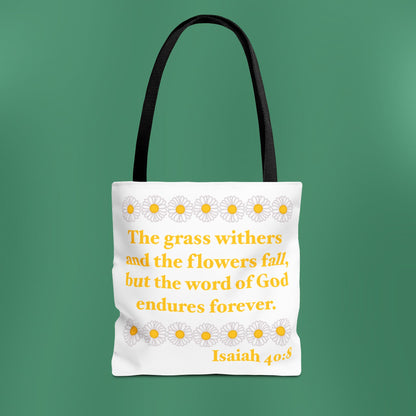 Isaiah 40:8 - Classic Daisy Tote Bag
