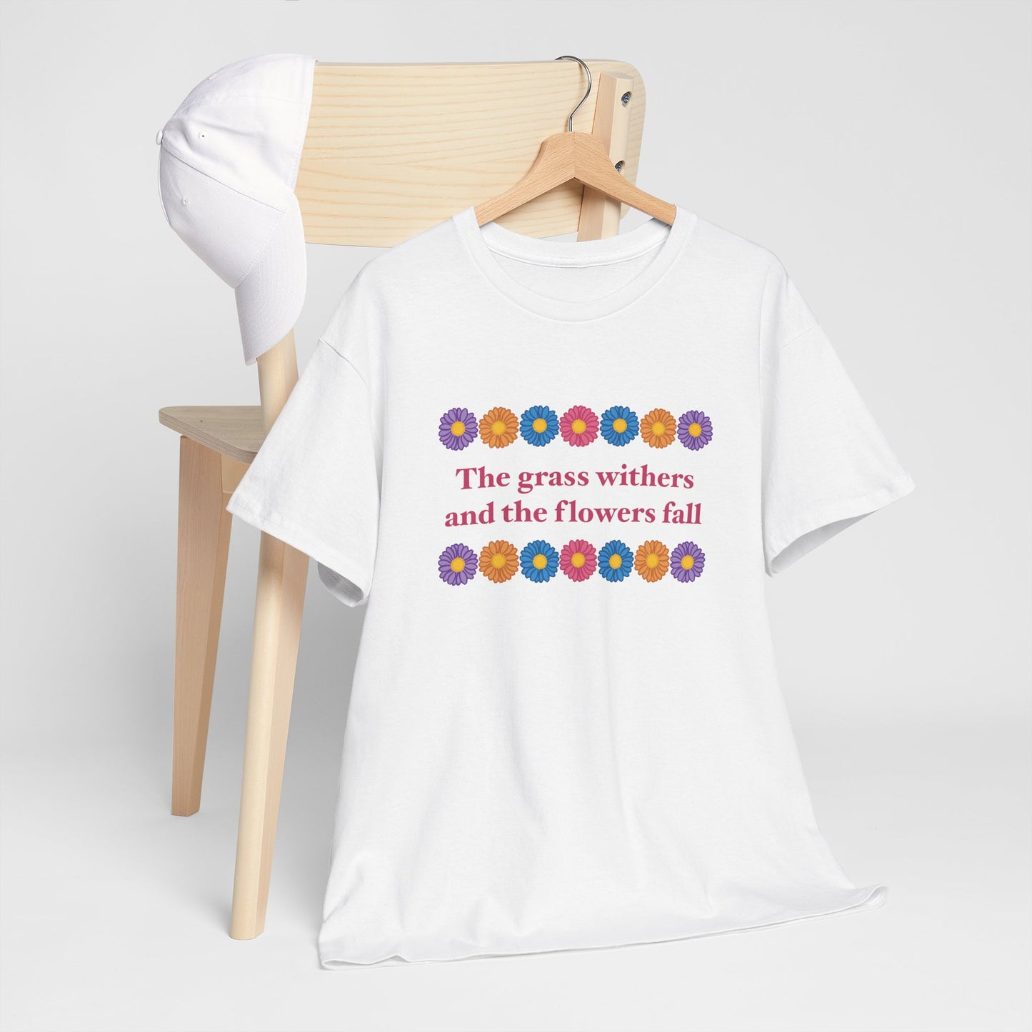 Isaiah 40:8 - Multi Daisy Cotton T-Shirt