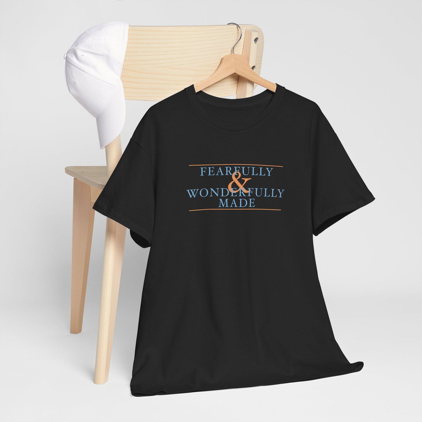 Fearfully and Wonderfully Made - Blue Cotton T-Shirt