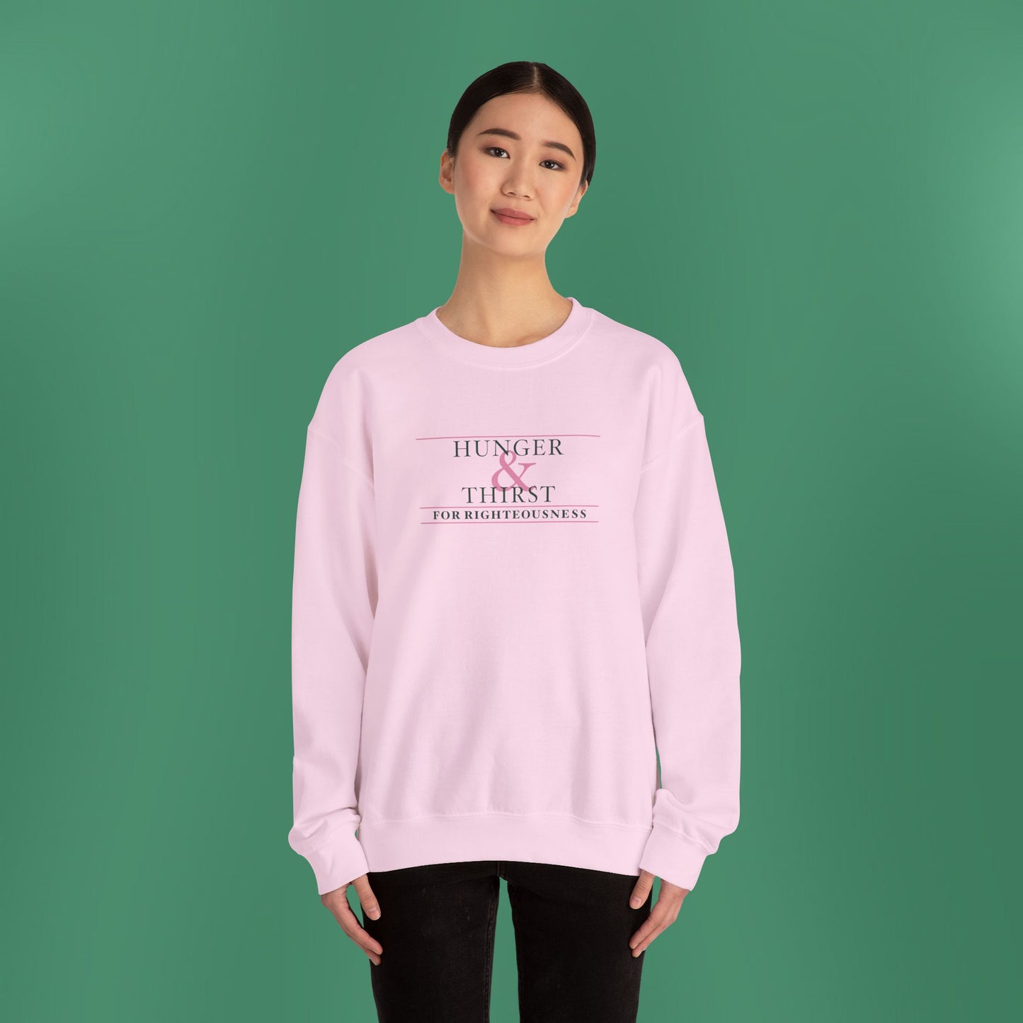 Hunger and Thirst - Green Women's Crewneck Sweatshirt