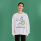 Psalm 11:25 - Purple Crewneck Sweatshirt (Front Only)