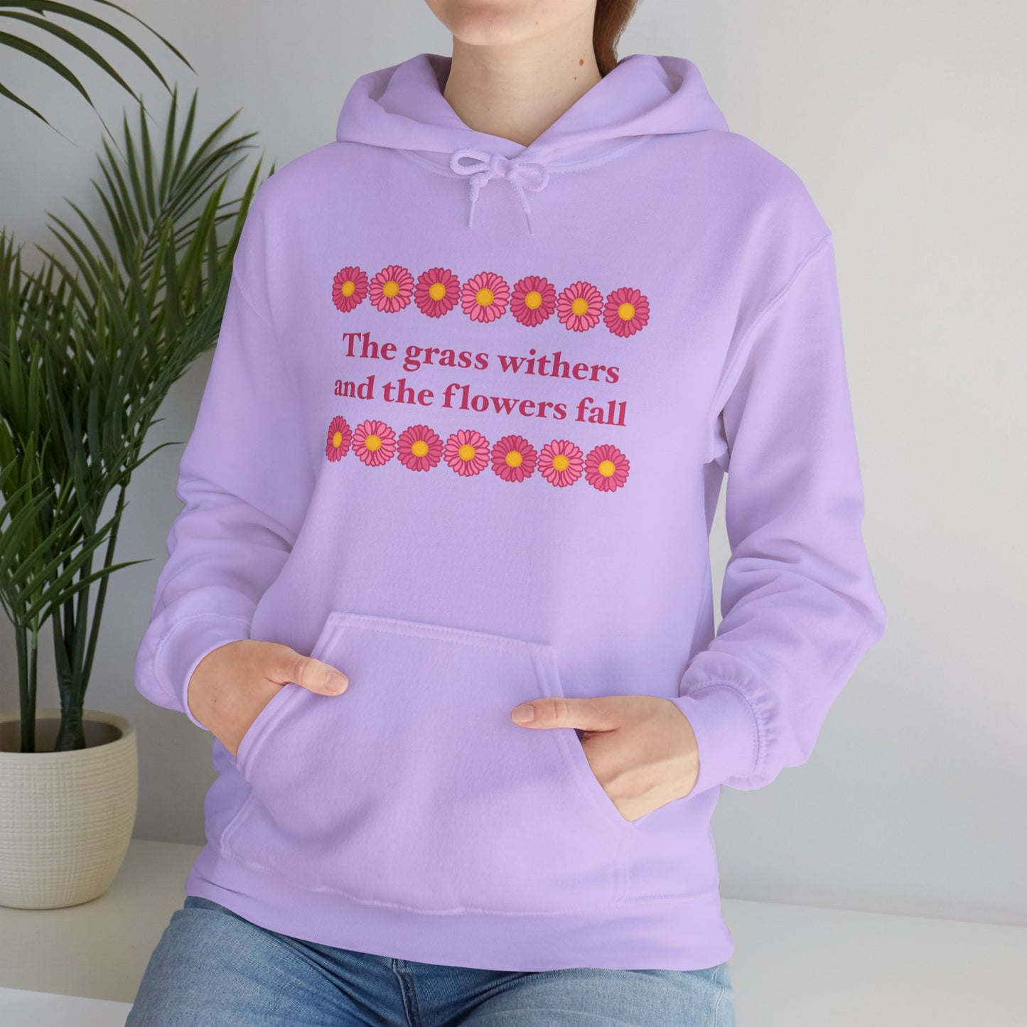 Isaiah 40:8 - Pink Daisy Hooded Sweatshirt