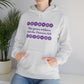 Isaiah 40:8 - Purple Daisy Hooded Sweatshirt
