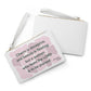 Proverbs 31:30 - Pink Clutch Bag