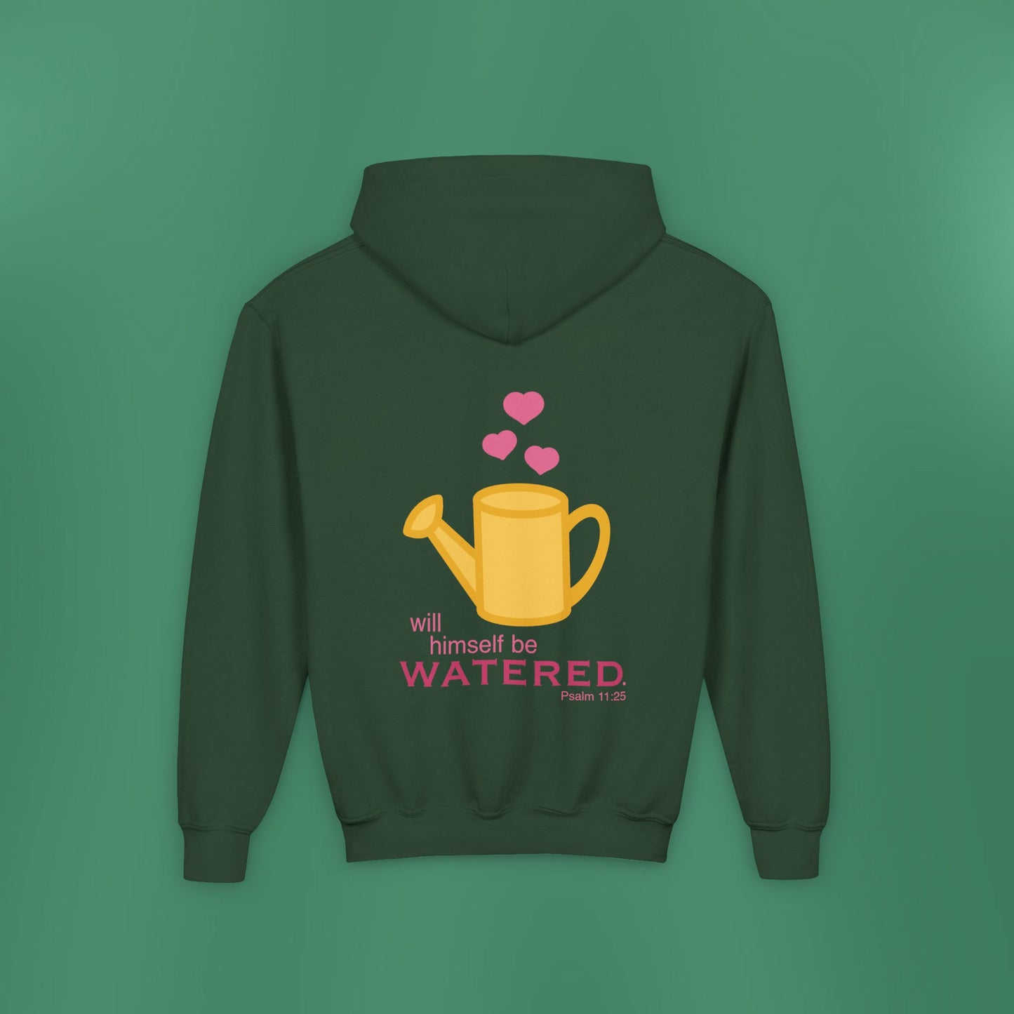 Psalm 11:25 - Pink Girl's Hooded Sweatshirt