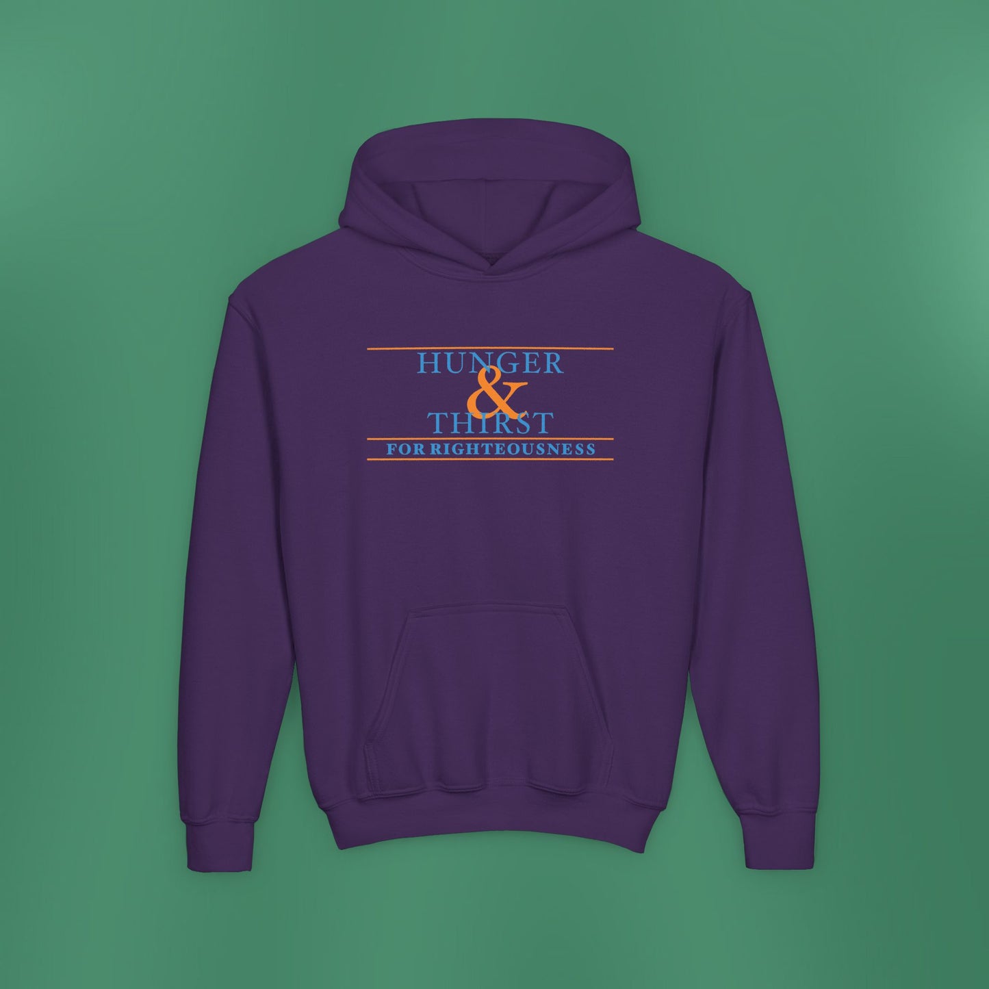 Hunger and Thirst - Blue Children's Hooded Sweatshirt