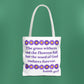 Isaiah 40:8 - Purple Daisy Tote Bag