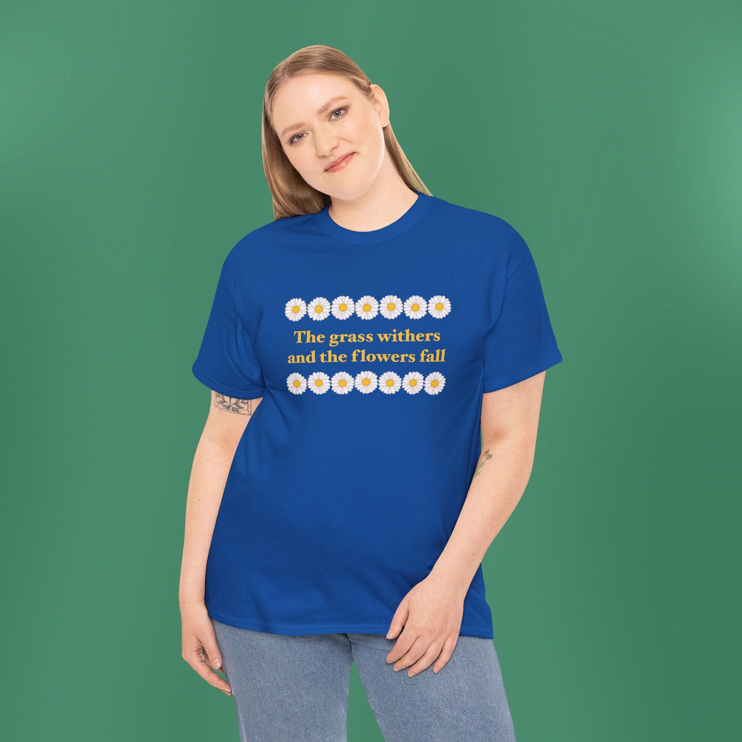 Isaiah 40:8 - Classic Daisy Cotton T-Shirt