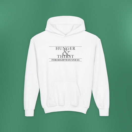Hunger and Thirst - Light Grayscale Children's Hooded Sweatshirt