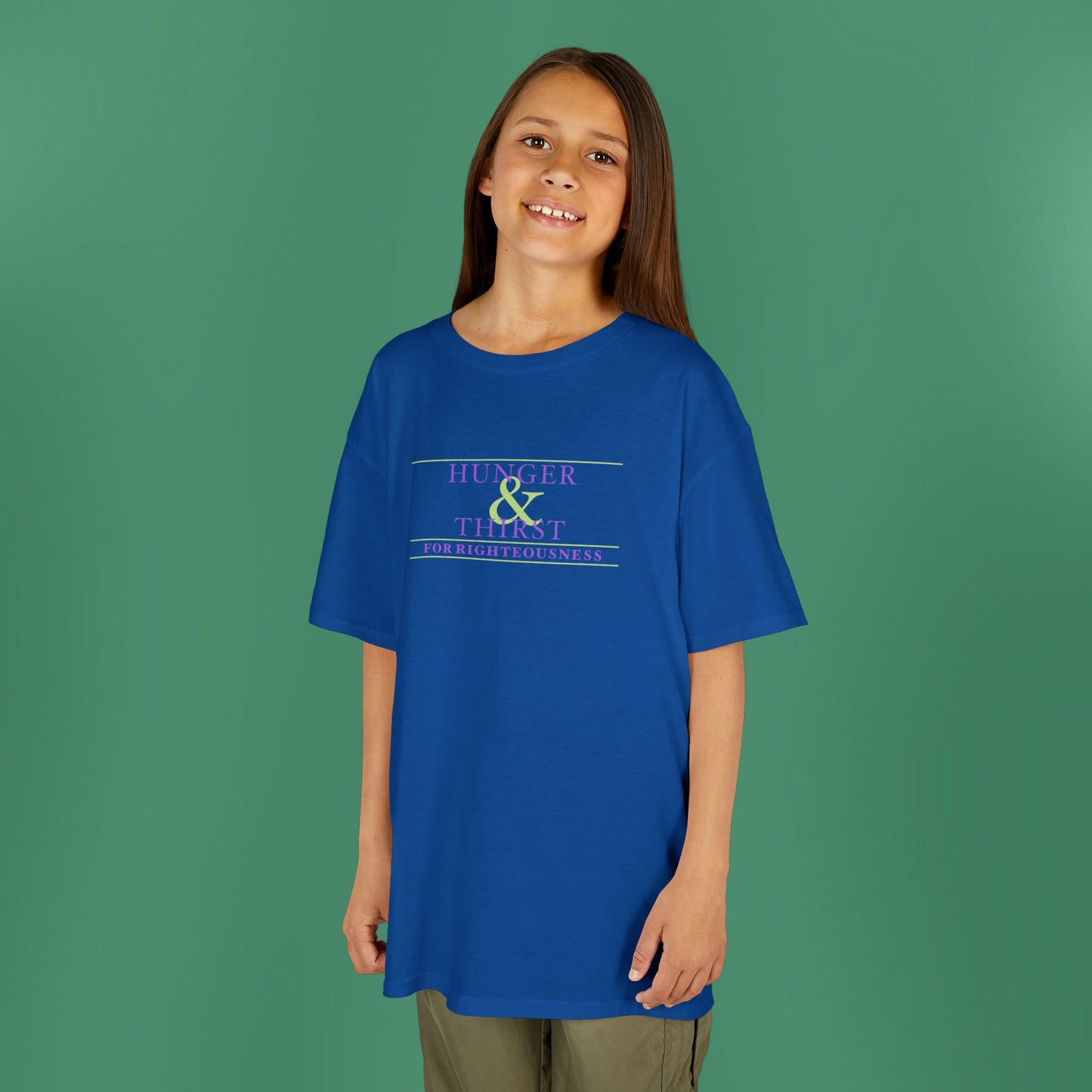 Hunger and Thirst - Purple Girl's T-Shirt