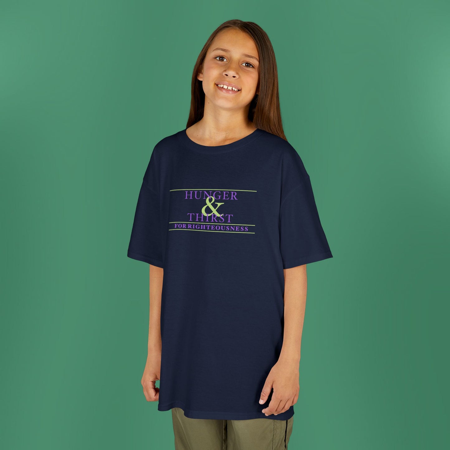 Hunger and Thirst - Purple Girl's T-Shirt