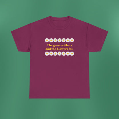 Isaiah 40:8 - Classic Daisy Cotton T-Shirt