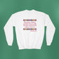 Isaiah 40:8 - Multi Daisy Girl's Crewneck Sweatshirt