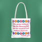 Isaiah 40:8 - Multi Daisy Tote Bag