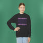 Isaiah 40:8 - Purple Daisy Girl's Crewneck Sweatshirt