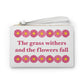Isaiah 40:8 - Pink Daisy Clutch Bag